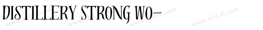 Distillery Strong W0字体转换